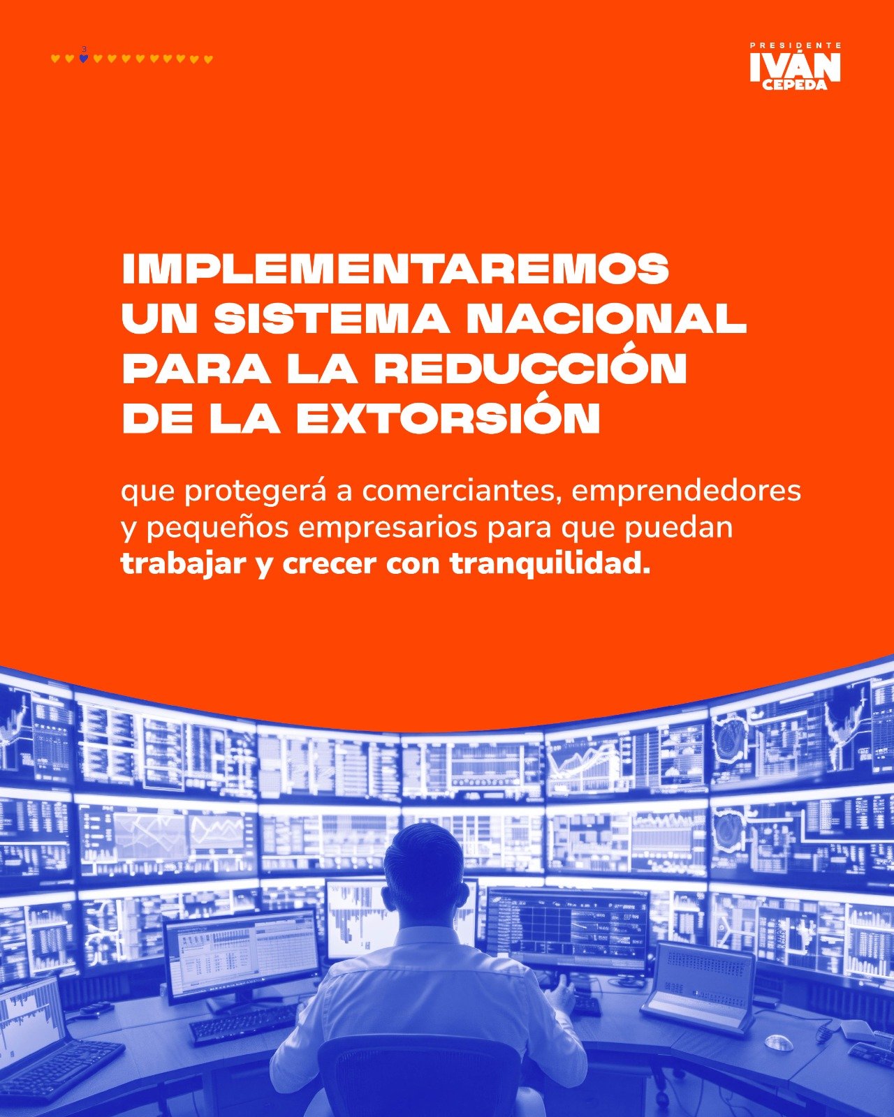 Implementaremos un sistema nacional para la reducción de la extorción