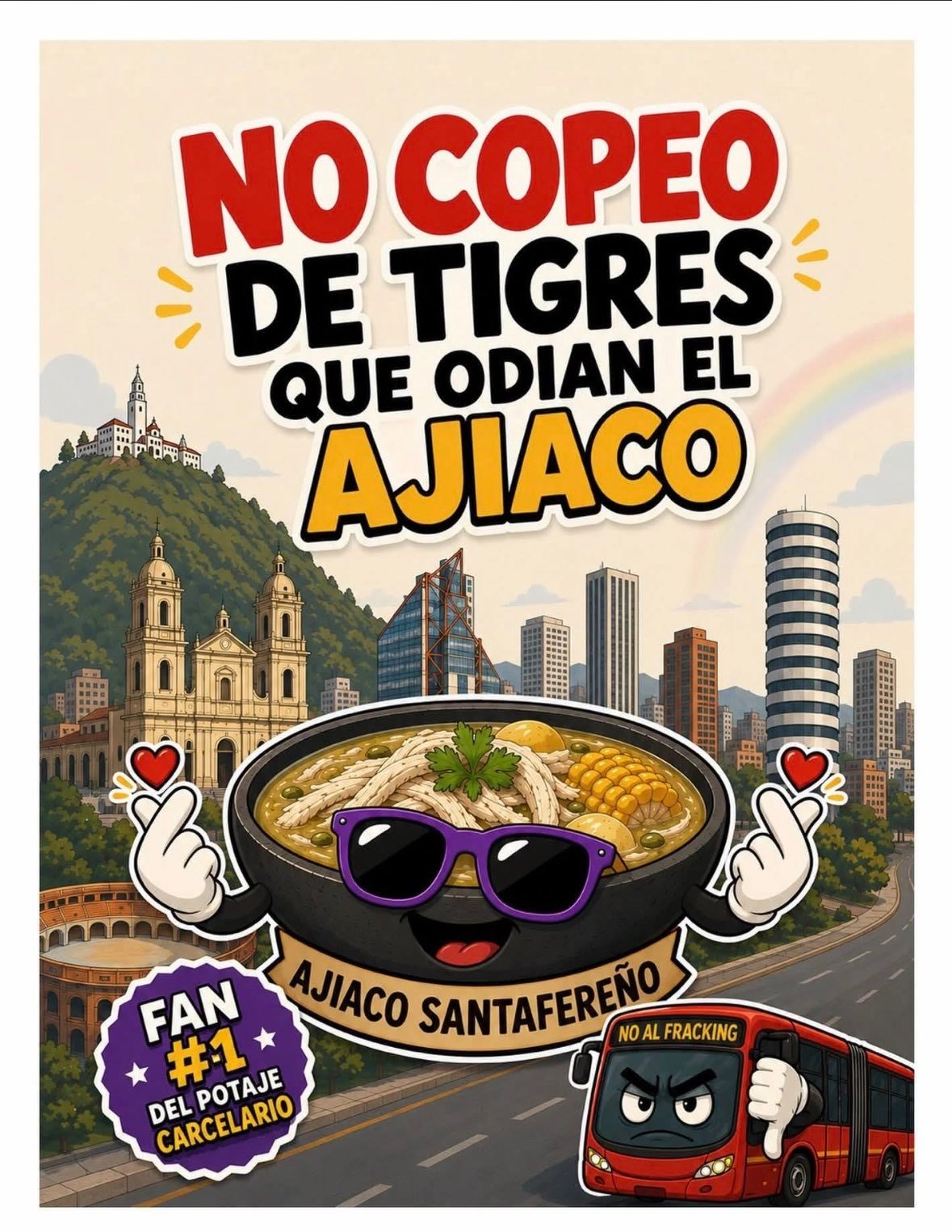 No copeo de tigres que odian el ajiaco