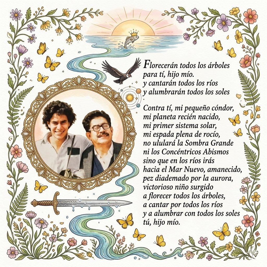 Poema de Manuel Cepeda para su hijo Ivan Cepeda